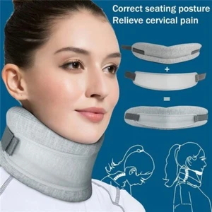 Soporte de tracción para cuello cervical ajustable profesional soporte alivio del dolor - Imagen 1 de 14