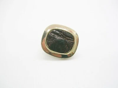 Clip de corbata vintage de cuero genuino pequeña barra de corbata para hombre accesorio de corbata de uso formal Foto 1 de 3