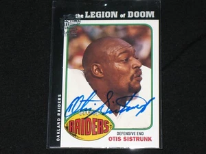 OTIS SISTRUNK 2004 TOPPS FAN FAVORITES autograph card OAKLAND RAIDERS - Picture 1 of 1