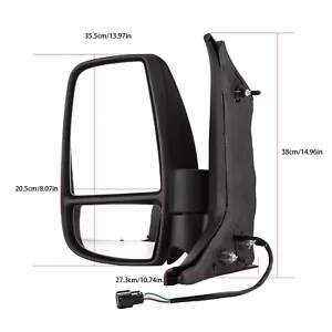 FOR FORD TRANSIT 2015-2022 LEFT DRIVER SIDE DOOR MIRROR - Picture 1 of 6