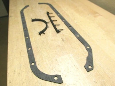 1963 - 1967 CADILLAC DEVILLE ELDORADO 390+429 V-8 ENGINE OIL PAN GASKET SET USA - Image 1 of 4