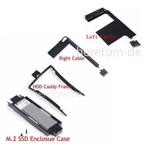 M2 NGFF SSD DISQUE DUR cadre de câble droit support pour Lenovo ThinkPad P50 P51 P70 - Photo 1/39