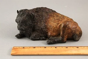 Limited Edition Signed CYNTHIA RIGDEN American Western Bronze Bison Sculpture NR - Picture 1 of 9