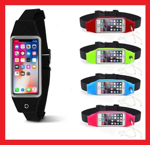 ✅ CINTURA RUNNING MARSUPIO IMPERMEABILE PORTA SMARPHONE ELASTICO SPORT PALESTRA - Picture 1 of 19