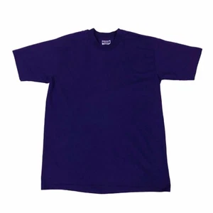 Vintage Hanes T Shirt Mens Size Large 50/50 Blank Single Stitch 90s USA Purple - Picture 1 of 4