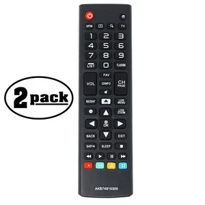 Paquete de 2 Control Remoto de Repuesto para TV LG 65UH6030, 75UH8500 55UH7650 55UH6090 LG - Imagen 1 de 1