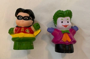 Little People Fisher Price Lot of 2 DC Super Friends Joker Robin - Picture 1 of 2