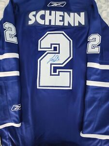 Autographed LUKE SCHENN Toronto Maple Leafs Jersey  COA