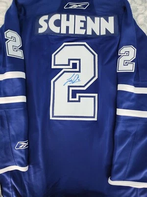 Autographed LUKE SCHENN Toronto Maple Leafs Jersey  COA - Image 1 of 4