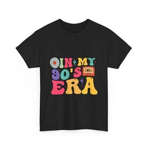In my 90s Era T-Shirt, Colorful Vintage Vibes Perfect Gift for 90s - Picture 1 of 15