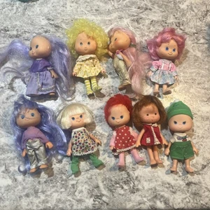 Lote de 9 muñecas clon Strawberry Shortcake vintage.  Figuras de juguete de varias marcas - Imagen 1 de 5