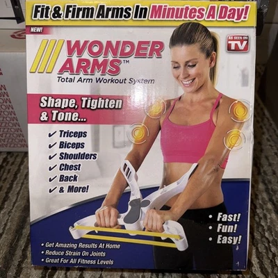 Sistema de Entrenamiento Wonder Arms Bandas de Entrenamiento de Resistencia COMO SE VE EN TV Caja Abierta Foto 1 de 2