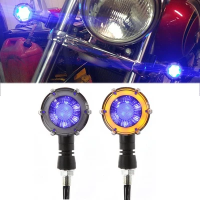 2 件摩托车 LED 转向信号灯适用于雅马哈 V Star 650 950 1100 1300 — 第 1/4 张图片
