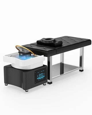 Champú de masaje Pro Head Spa cama luces LED terapia, fumigación, salón de ciclismo de agua Foto 1 de 4