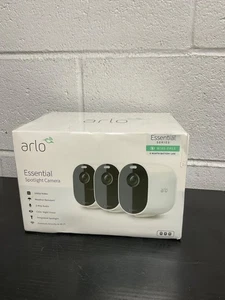 Arlo Essential Spotlight Camera 3 Pack 1080p Wireless Cameras VMC2330-100NAS. - Picture 1 of 5