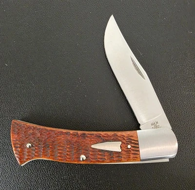 2024 CASE BILL RUPLE COLABORAÇÃO JIGGED ROGERS GABARITO OSSO DE CASTANHA CABO DE MACHADO - Imagem 1 de 4