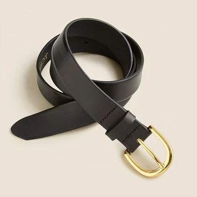 NEW JCrew Classic Genuine S Italian Leather Belt MSRP$98 - Image 1 of 4