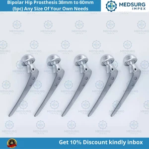 Bipolare Hüftprothese 38 mm bis 60 mm (5 Stück) jede Größe nach eigenem Bedarf - Bild 1 von 3