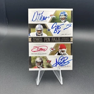 Demaryius Thomas Rookie Auto /Dez Bryant 2010 National Treasures #12 Auto Quad - Picture 1 of 3