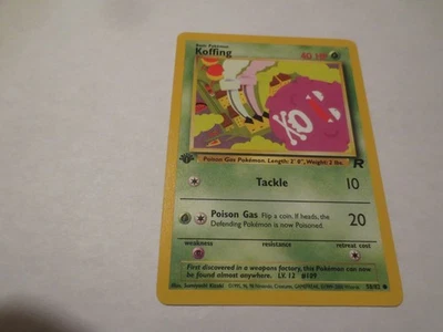 KOFFING # 58/82 FIRST EDITION  NON HOLO POKEMON CARD - Image 1 of 2