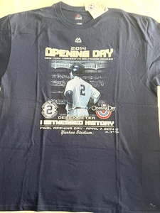 CAMISA NY YANKEES XL DEREK JETER FINAL DÍA DE APERTURA 4/7/2014 FUI TESTIGO DE LA HISTORIA - Imagen 1 de 5