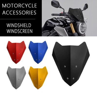 Motorcycle Alu Windshield Wind Screen Extention Kit FOR HONDA CB650R 2018-2019 Foto 1 de 4
