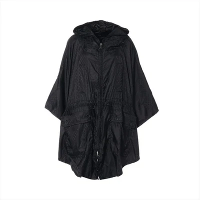 Poncho Louis Vuitton de nailon y cuero 36 para dama negro RW111W monograma Foto 1 de 4