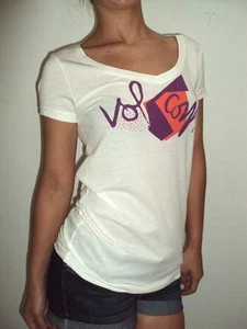 NUEVA CAMISETA VOLCOM SURF MUJER MARFIL CUELLO EN V CAMI S DELGADA PEQUEÑA código XX78 - Imagen 1 de 4