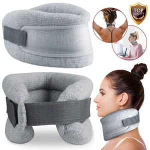 Cervical Neck Traction Device Collar Brace Support Pain Relief Stretcher Therapy - Picture 1 of 17
