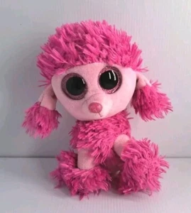 TY Beanie Boos Plush Toy 2016 Patsey The Pink Poodle 18cm PP1Z - Picture 1 of 4