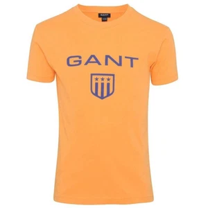 GANT | Camiseta de manga corta naranja escudo niños jóvenes | Edad 11-12 años - Imagen 1 de 3