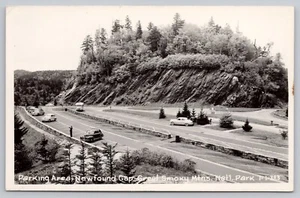 1940s RPPC Tennessee N.C. Newfound Gap Parking Area The Loop Smoky Mts. Cartolina - Foto 1 di 4