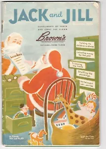 DEC 1942 JACK AND JILL Compliments Santa & Jerry the Clown & BROWN'S STORE OKLA - Foto 1 di 7