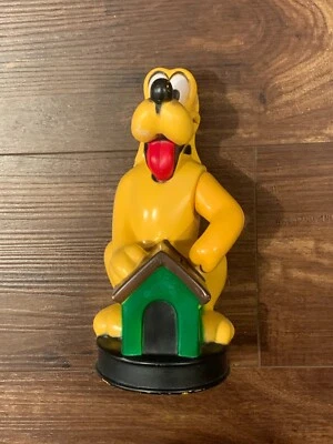 Vintage Disney Pluto Plastic Dog House Coin Bank Movable Arm Animal Toys Plus - Image 1 of 4