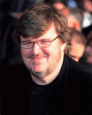 Michael Moore Movie Press Photo 8x10 Candid Event Portrait  *P90c - Image 1 of 2