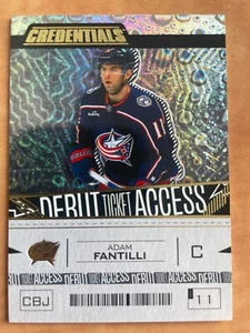 2023-24 NHL UD Credentials  ADAM FANTILLI Debut Ticket Rookie BLACK 1/1 - Picture 1 of 3