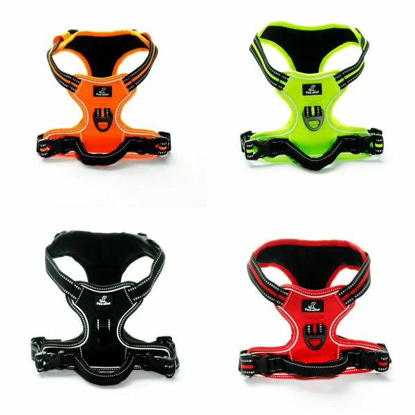 Premium Dog Harness No Pull With Sturdy Handle 2 Lead Attachments by Poo-ches® - Image 1 of 4