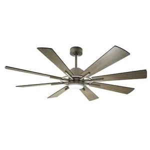 WINGBO DEPULEY 72 in. INTEGRATED LED Indoor Nickel Ceiling Fan with Remote - Picture 1 of 12