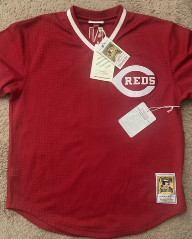 Mitchell & Ness Johnny Bench Cincinnati Reds Cooperstown Collection Jersey 44(L) Cover