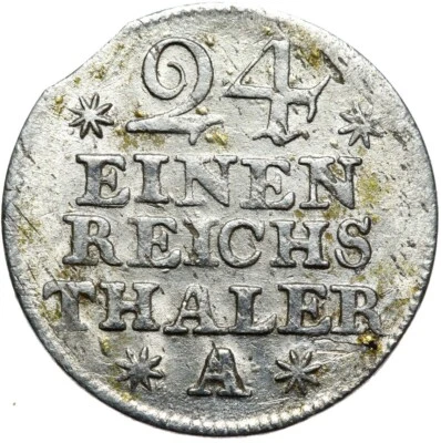 Prussia Frederick II. the large 1/24 thaler 1753 A Berlin silver condition! - Image 1 of 2