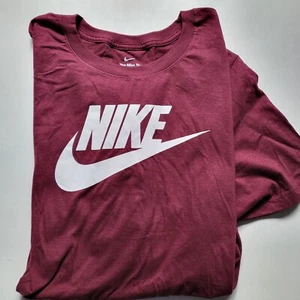 NIKE Hombre Algodón Camiseta Entrenamiento SS Camiseta Talla 2XL 3XL 4XL Rojo Naranja - Imagen 1 de 9