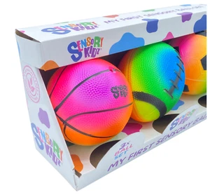 SENSORY BALL SET - 3 BALL SET SPORTS - Sensory toys  & child development. - Picture 1 of 9