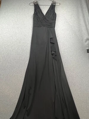 Clavin Klein Gown Long Dress Womens Size 2 Jeweled Wedding Formal Elegant - Image 1 of 4