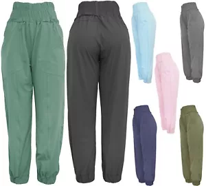 Women's Quick Dry High Waist Summer Hiking Tapered Outdoor Lightweight Pants - Picture 1 of 13