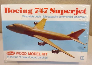 NEW Guillow's BOEING 747 SUPERJET Balsa Wood Model Kit #151 Sealed! - Picture 1 of 3