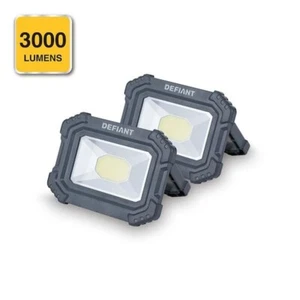 3000 Lumens Rechargeable Magnetic Utility Light (2-Pack) with Power Bank - Picture 1 of 9
