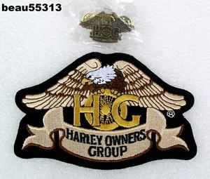 ⭐JUEGO DE PARCHES DE CABEZA BASCULANTE GARRA DE ÁGUILA CERDO GRUPO PROPIETARIOS HARLEY DAVIDSON - Imagen 1 de 1