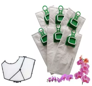 SACCHETTI FOLLETTO VK140 VK 150 PROFUMATI E FILTRO MOTORE PER VORWERK - Foto 1 di 4