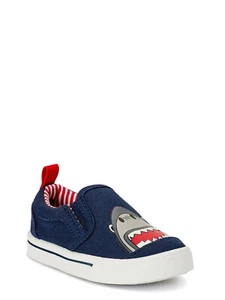 Zapatillas deportivas de lona de tiburón para niños Wonder Nation talla 3 - Imagen 1 de 6