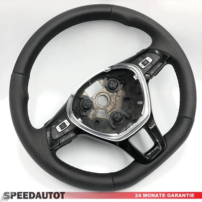 TAUSCH für VW Sharan Tuning Lederlenkrad 6C0419091K Multif. DSG - Bild 1 von 2
